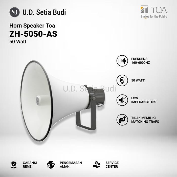 Toa Horn Speaker Zh-5050 Zh-5050 Speaker Corong 50 Watt