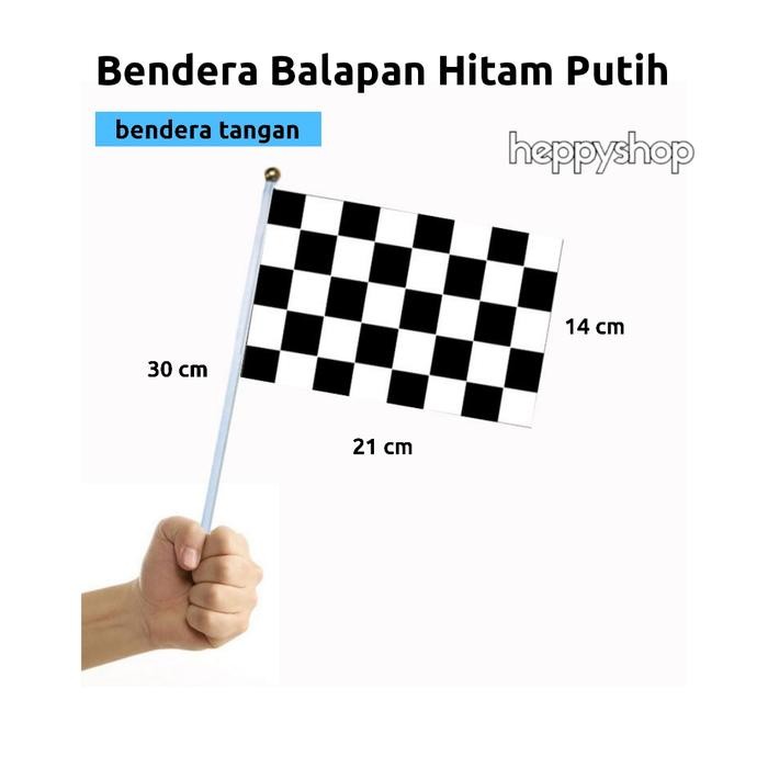 

Terlaris Bendera Balapan Hitam Putih, Bendera Start SALE