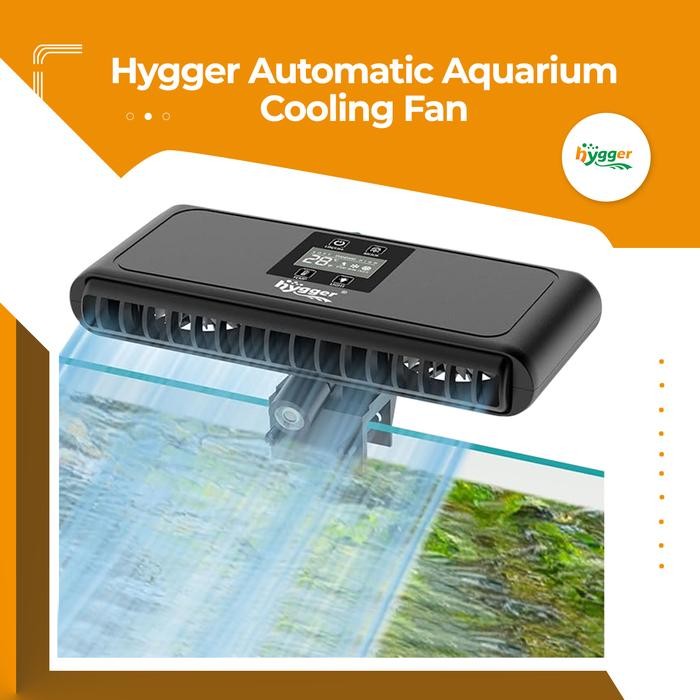 Diskon Kipas Fan Aquarium Aquascape Hygger Otomatis / Hygger Aquarium Chiller Cooling Fan With Led