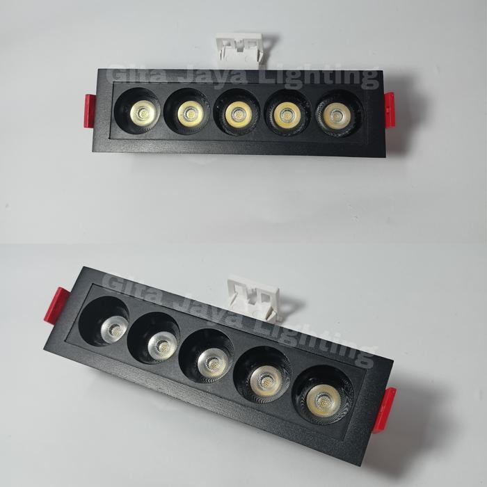 Lampu sorot downlight 5 mata LED 10 watt spotlight inbow 220V plafon