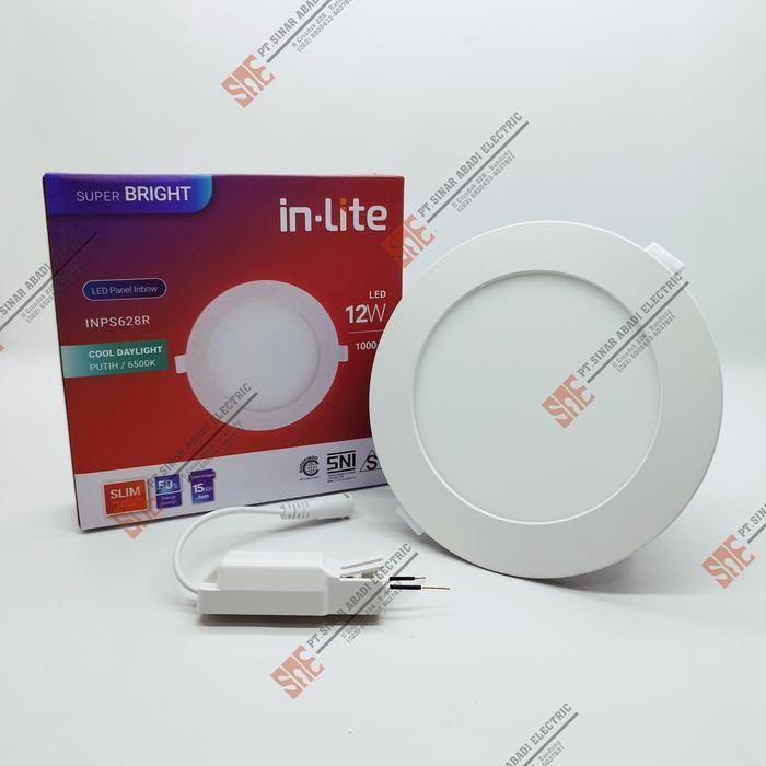 Lampu Downlight Led Inlite 12 Watt Inbow 3000K/4000K/6500K INPS628R