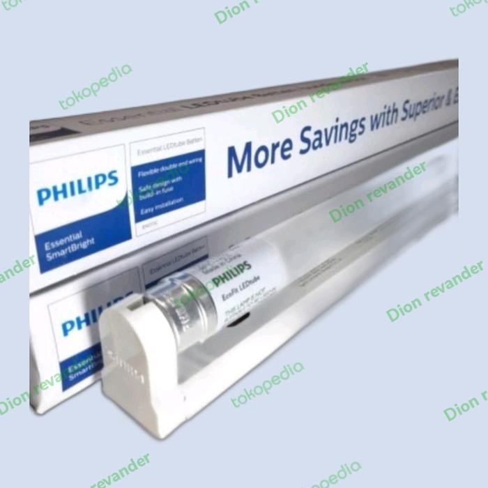 Lampu philips led neon tl panjang 16wat + rumah 1set. gosend / grab