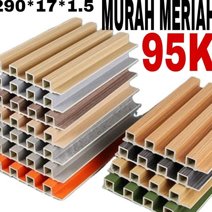 Wpc wood panel dinding wall panel 3m