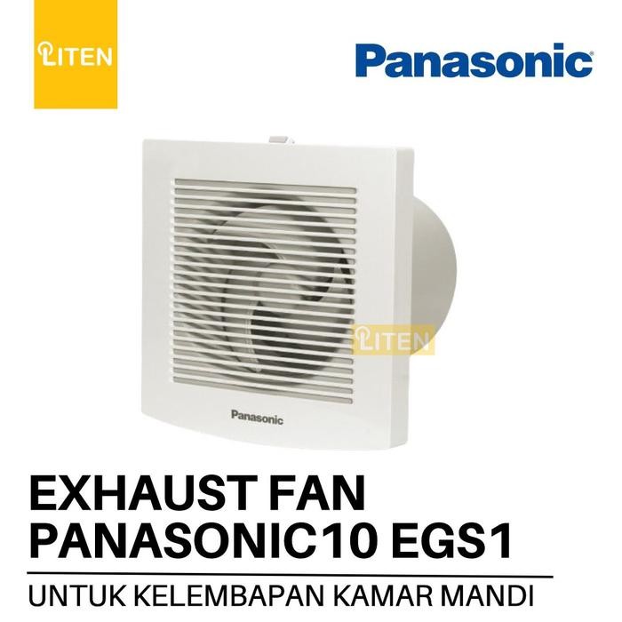 Exhaust Fan Plafon Dinding Panasonic 10 EGS FV10EGS1/FV-10EGS1/10-EGS-1/10EGS Shutter Eksos