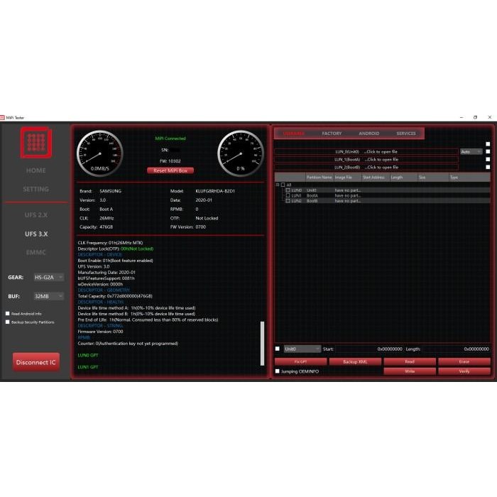 IC UFS 512 GB KLUFG8RHDA Original New Baru 512GB UFS 3.0