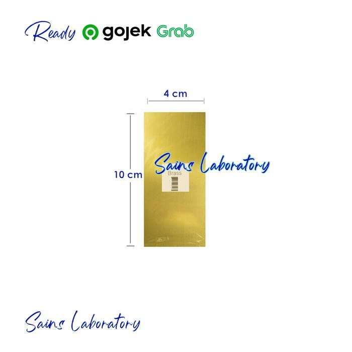 PREMIUM Elektroda Kuningan (Brass CuZn) Logam Plat Lempeng Kuningan Brass Plat