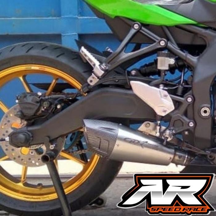 PREMIUM KNALPOT SHARK SERIES CLD RACING KAWASAKI NINJA ZX25R