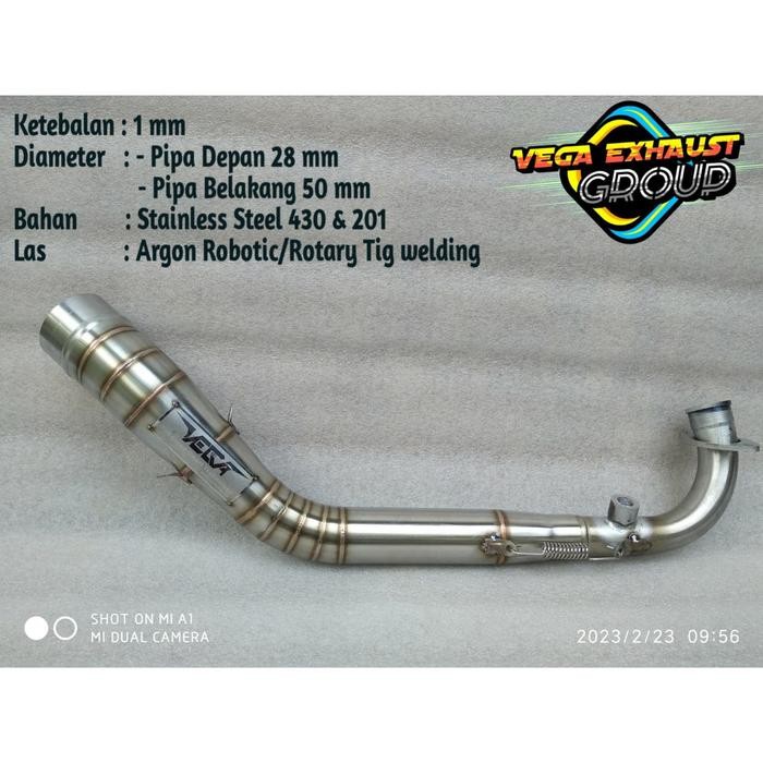 PREMIUM leher knalpot racing PCX 160CC INLET 50 header knalpot racing PCX 160
