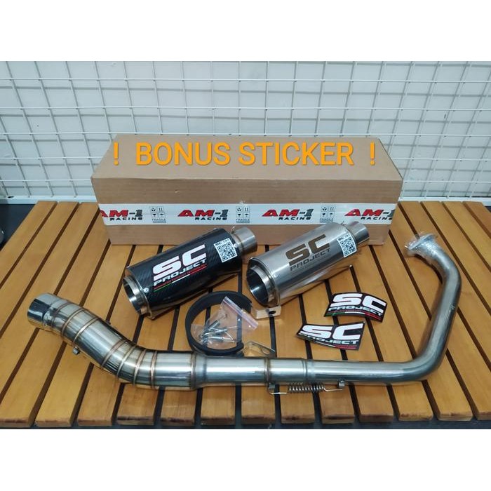 PREMIUM Knalpot Racing SC Project Titan Carbon Byson Xabre Verza Megapro