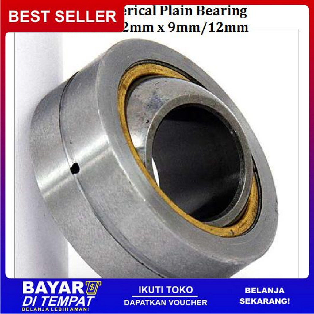 FREE ONGKIR PB8 SPHERICAL PLAIN BEARING 8MM X 22MM X 9MM/12MM BISA COD