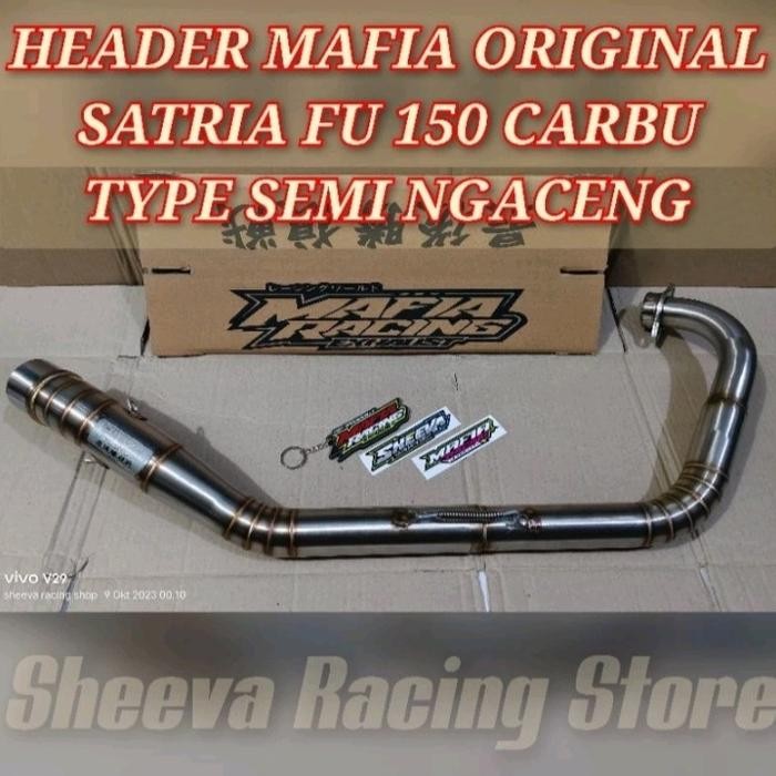 PREMIUM header knalpot mafia racing model semi ceng satria fu karbu