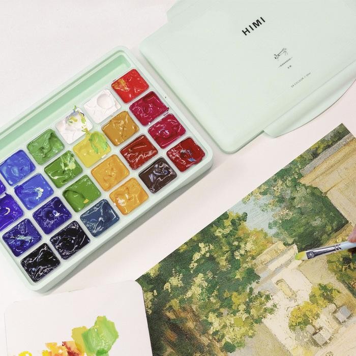 

TERLARIS! Miya Himi Gouache Set 18/24 Warna 30ml Cat Untuk Cat Air