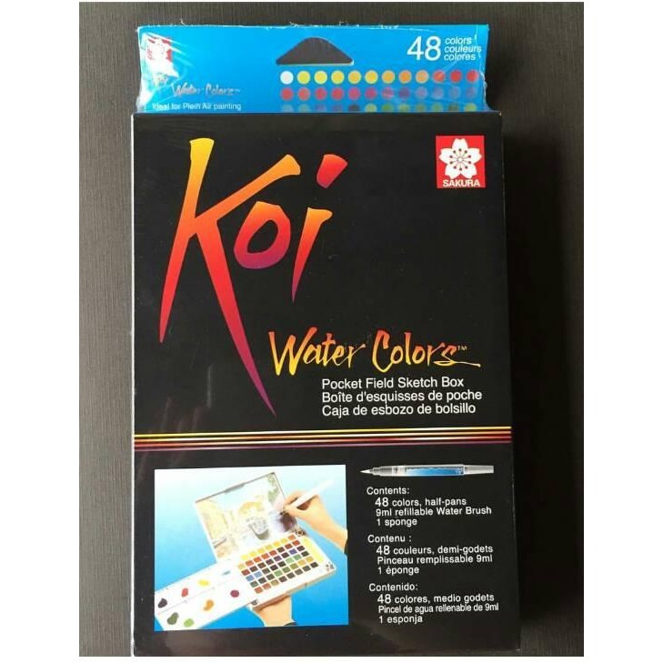 

HOT SALE! SAKURA KOI WATER COLOR 48 WARNA