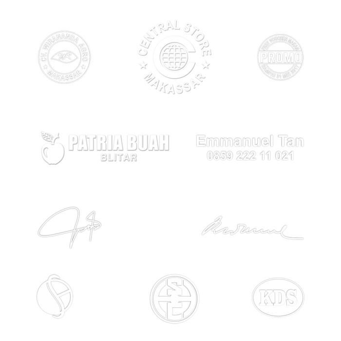 

Stempel Timbul ( Emboss stamp ) bisa stempel dibawah, ditengah, diatas