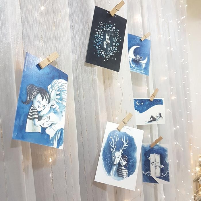 

Post Card Diary Cewek Indigo