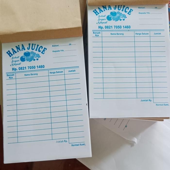 

Ready Termin NOTA BON 5 BUKU + 2 STEMPEL FLASH