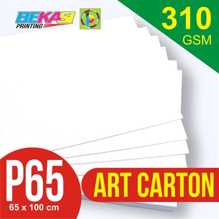 

12 Lembar Kertas Art Carton 310 GSM Plano 65x100 cm