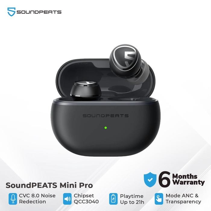 TERBARU Soundpeats Mini Pro Original TWS Hybrid ANC Qualcom aptX Garansi Resmi