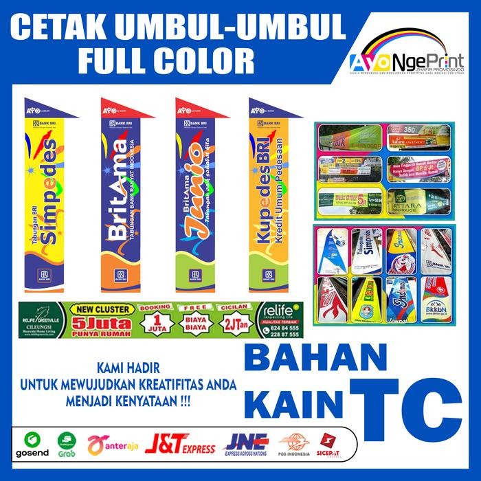 

Terlaris Cetak Umbul-umbul Kain TC Printing Full Color SALE