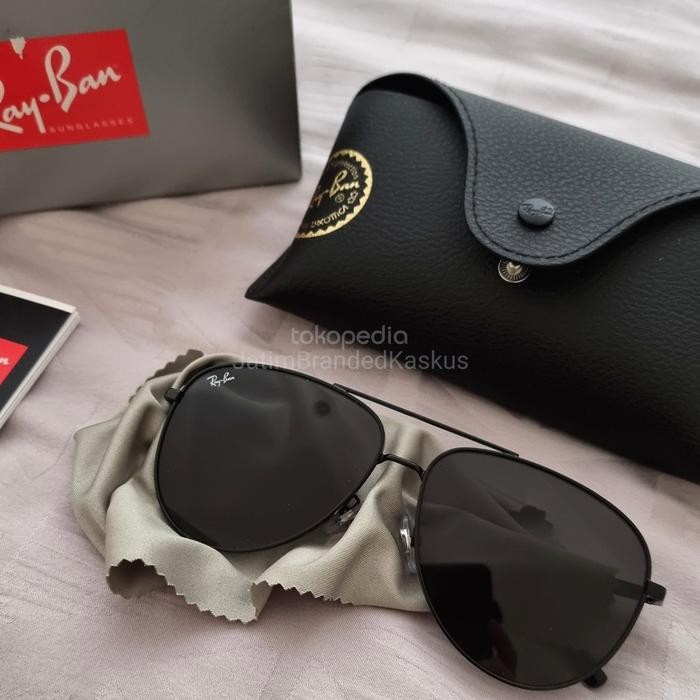 BISA TERMIN BRAND NEW RAYBAN AVIATOR RB3712D Black Frame Sunglasses AUTHENTIC