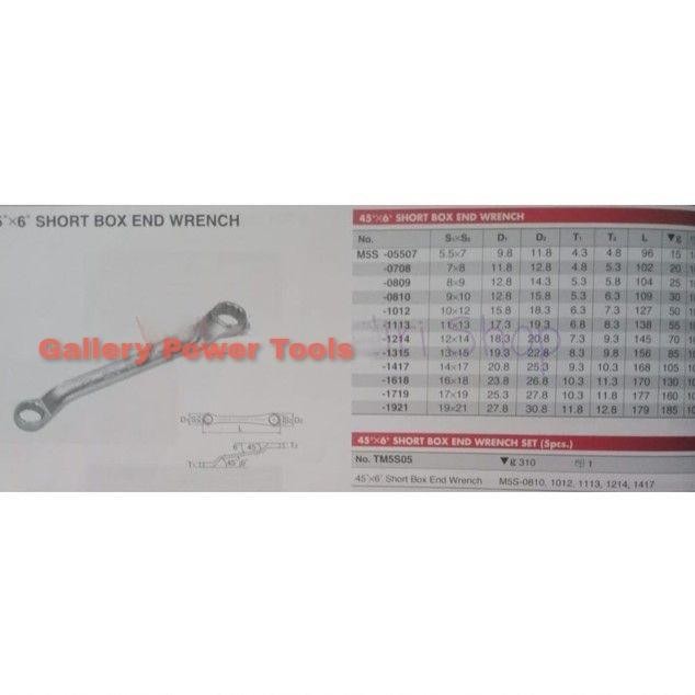 Terbagus Kunci Ring Pendek Ktc M5S-1921 // Hand Tools