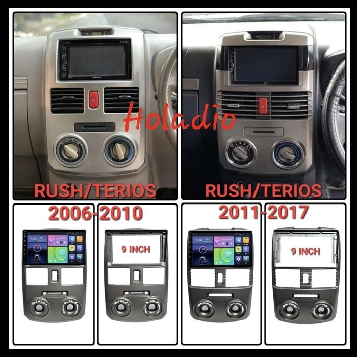 FRAME HEAD UNIT ANDROID 9" RUSH / TERIOS 2006 - 2017