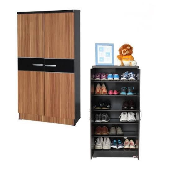 Lemari Rak Sepatu Kayu Minimalis / Medan Sumut