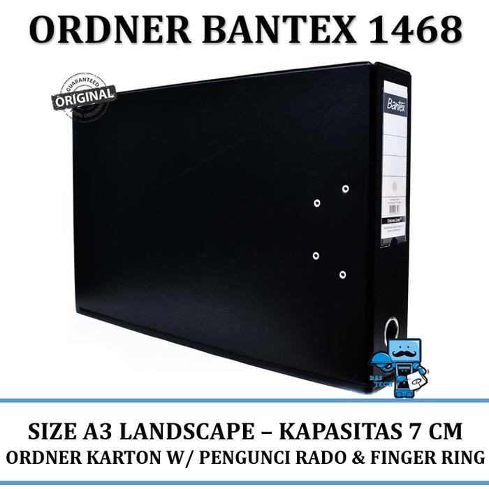 

TERBARU! Odner Bantex 1468 - Ukuran A3 Landscape - Kapasitas 7 CM - Original