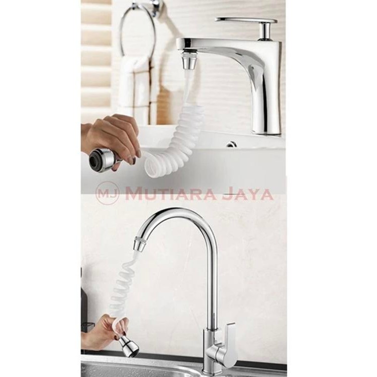 Sambungan Kran Cuci Piring Wastafel Shower Keran Selang Panjang