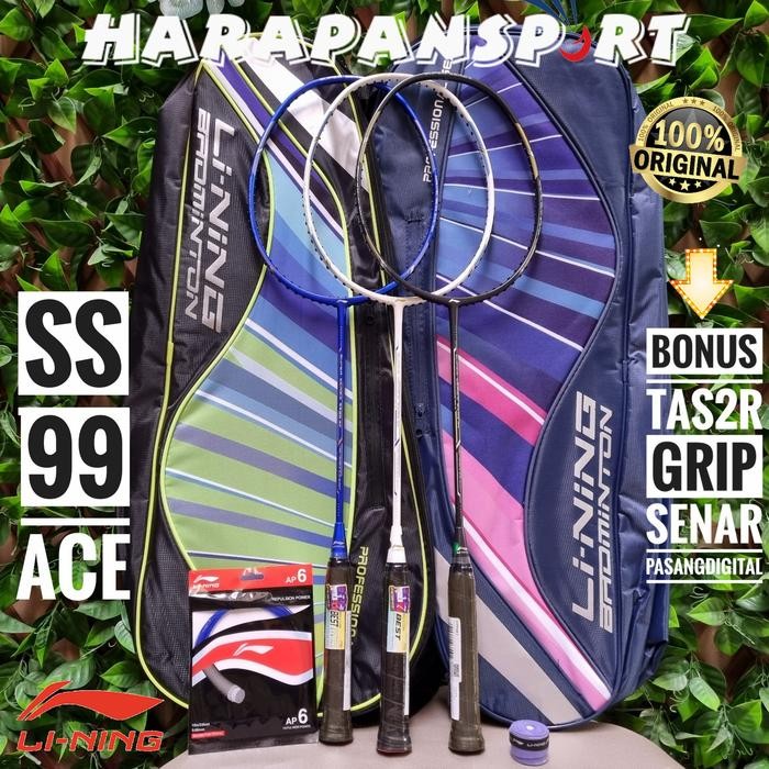 Produk Unggulan Raket Badminton Lining Super Series 99 Ace Ss99 Ss99 Ace Original 100%