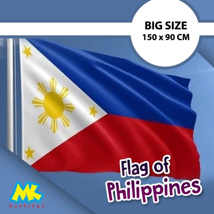 

Terlaris Bendera Filipina / Pilipinas / Philipines Flag ukuran besar SALE