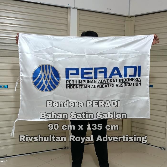 

Terlaris Bendera PERADI Logo Terbaru Bahan Satin 90 cm x 135 cm Ready Stock SALE