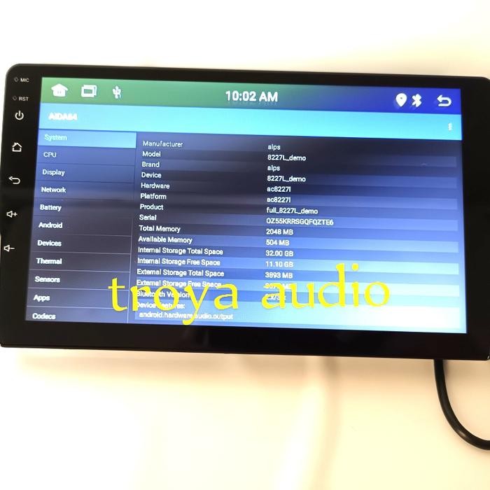 Ready Headunit Android 9 Inch Ram 2 Universal Double Din Android 9 Inch Ready
