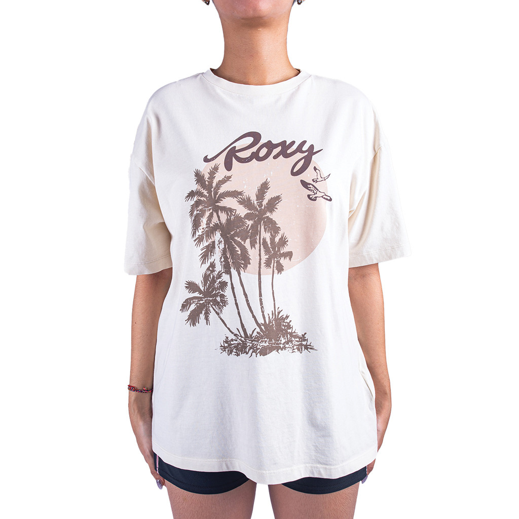 Roxy Womens Shining Sea Parchment T-Shirt