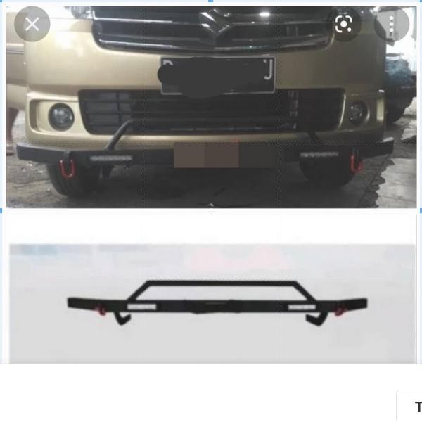 Tanduk Besi Bumper Depan Arb Suzuki Apv Arena Pengaman Bemper Depan