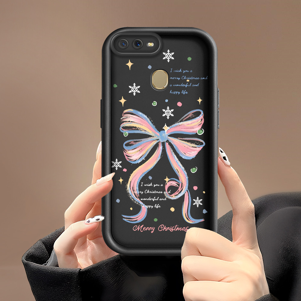 Casing Hp Untuk OPPO A12 A5S A7 A12S Silikon Handphone Mode Softcase TY 0297 Color Lucu Bow Girl Pho