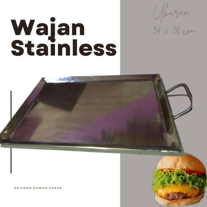 Wajan Kebab - Penggorengan Kebab - Wajan Stainless Stell Gratisongkir
