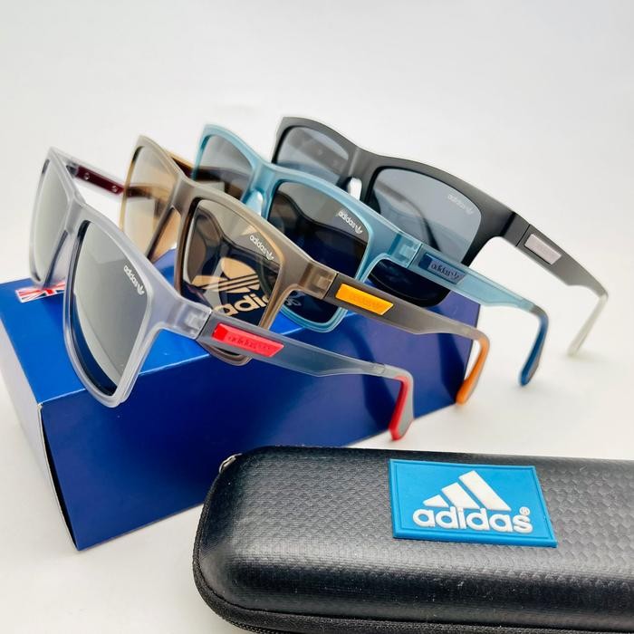 Populer New Kacamata Hitam Polarized Ads58901 Pria Wanita Model Baru + Box