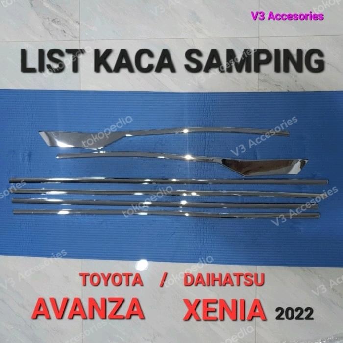 List Kaca Samping AVANZA/XENIA 2022 Chrome