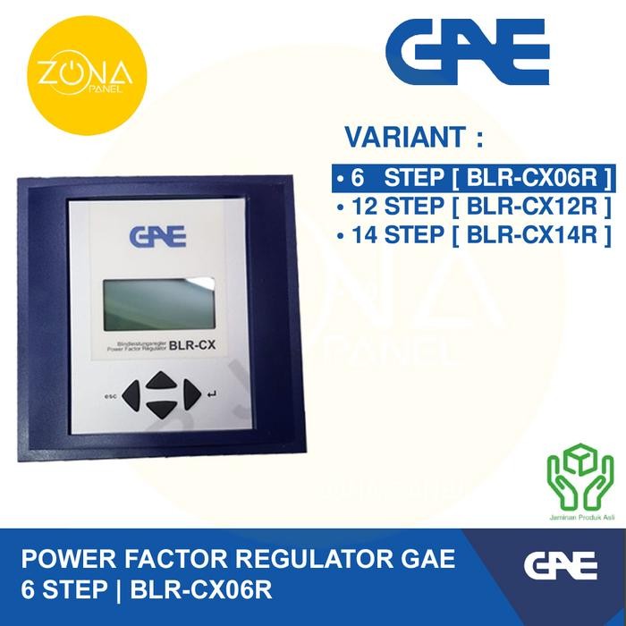 POWER FACTOR REGULATOR GAE 6 STEP BLRCX-06 ACXP06R ORIGINAL