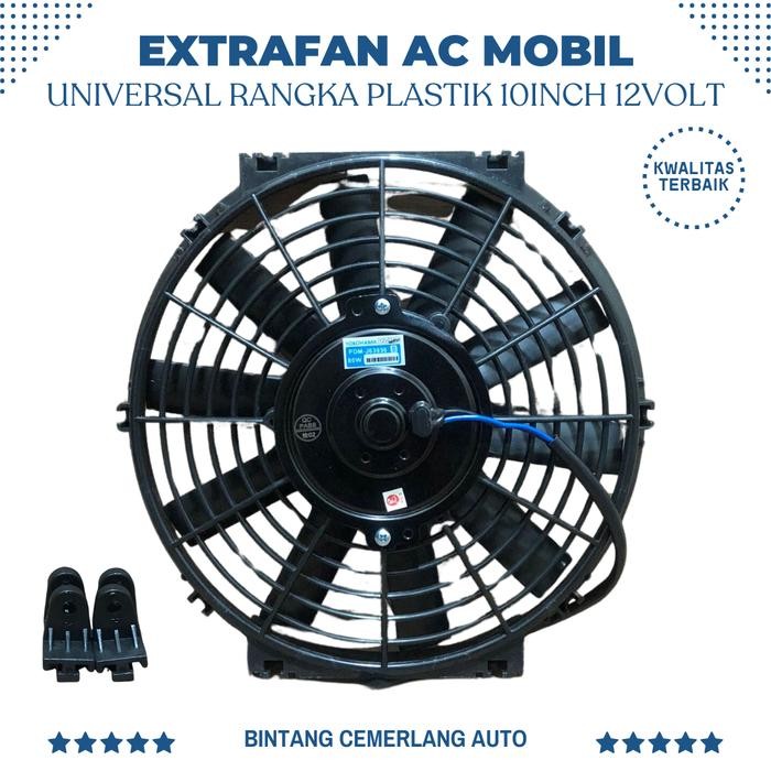 Extrafan 10 Inch Ac Mobil Rangka Plastik Extra Fan Ac 10 Inci Gratisongkir