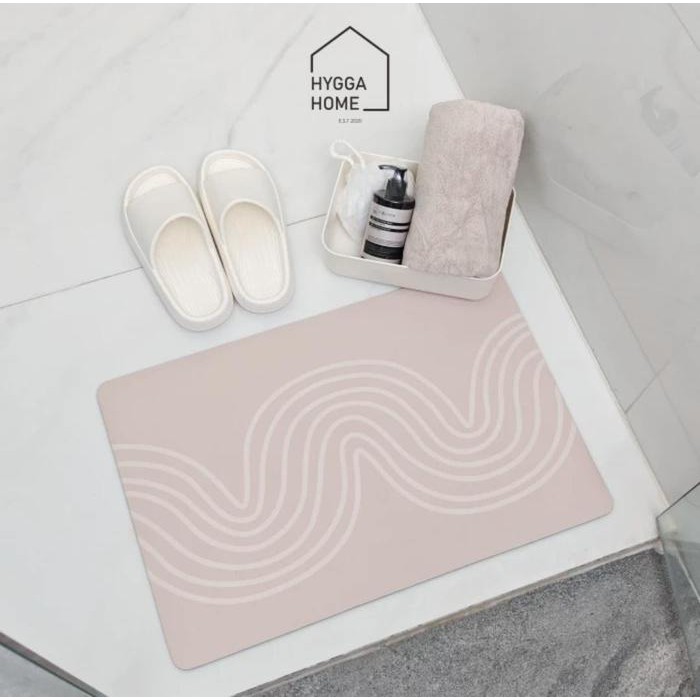 Keset Gulung Super Serap Air Anti-Slip / Keset Marmer / Absorbent Bath Mat / Keset Ruangan Rumah