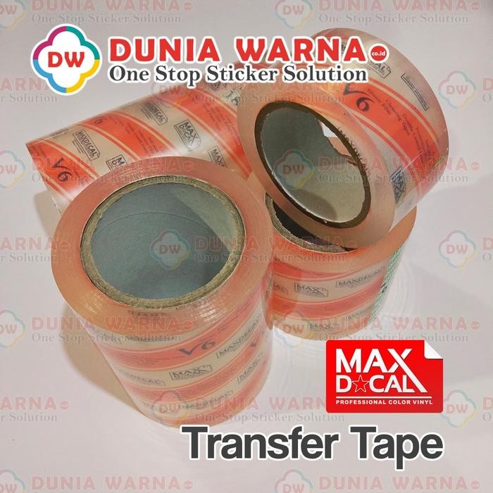 

[5CM] MAXDECAL Masking Transfer Tape Laminasi Cutting Sticker Bening