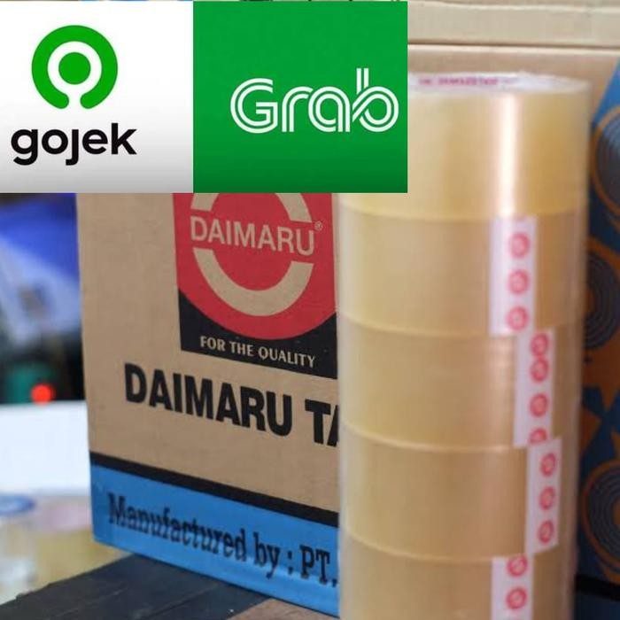 

Lakban Daimaru Tape Bening 2"x90Yrd(Dust @ 72 Roll) KHUSUS GOSEND/GRAB