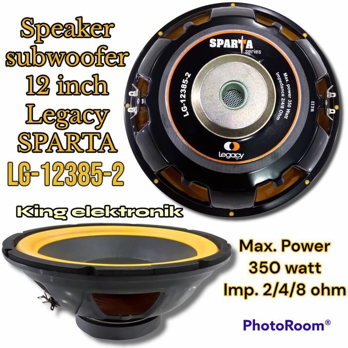 New Speaker Subwoofer 12 Inch Legacy Sparta Lg 12385 Original