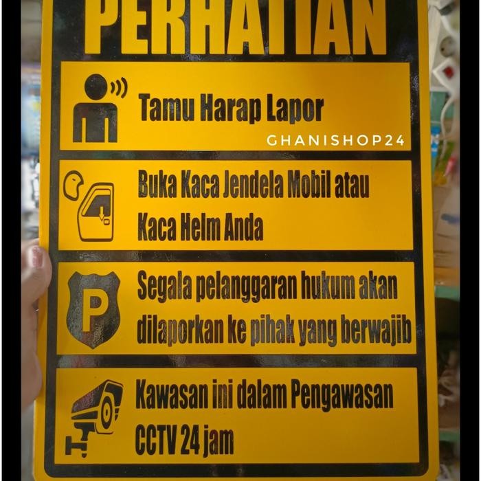 

Plang Rambu Harap Lapor Alumunium plat best seller