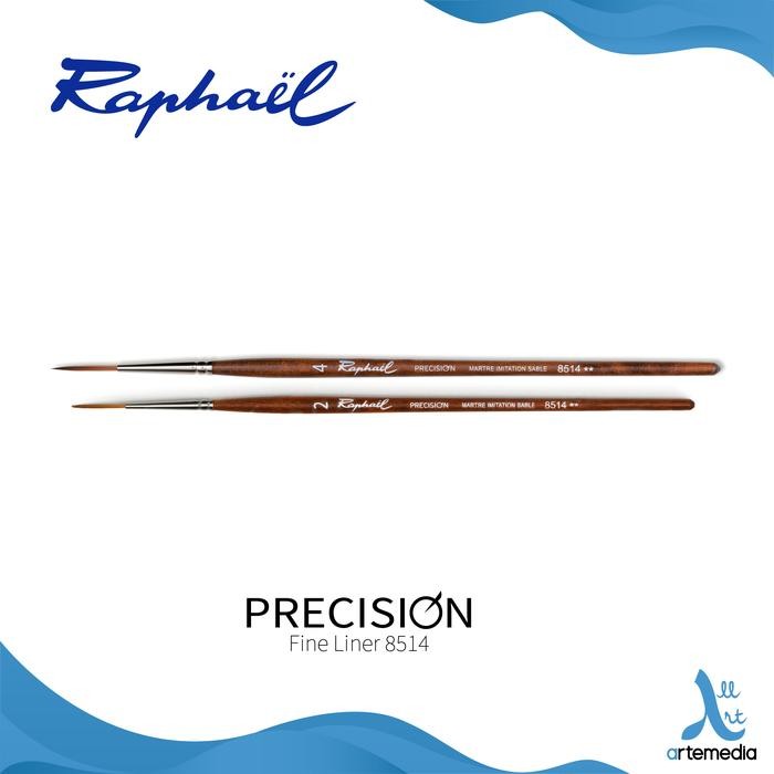 

Kuas Lukis Raphael 8514 Liner Precision Synthetic Brush Short Handle