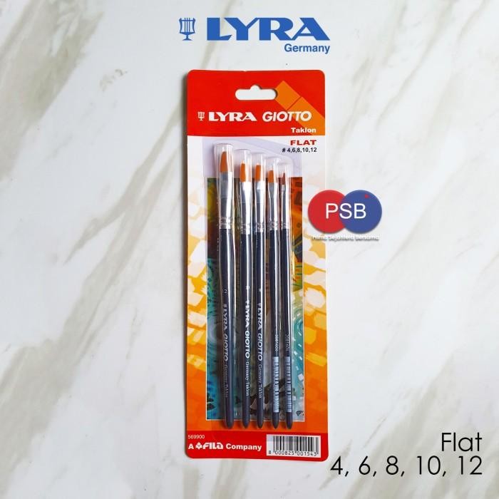 

Kuas Lukis Lyra Giotto Set Flat / Lyra Brush Set / Kuas Lukis Rata