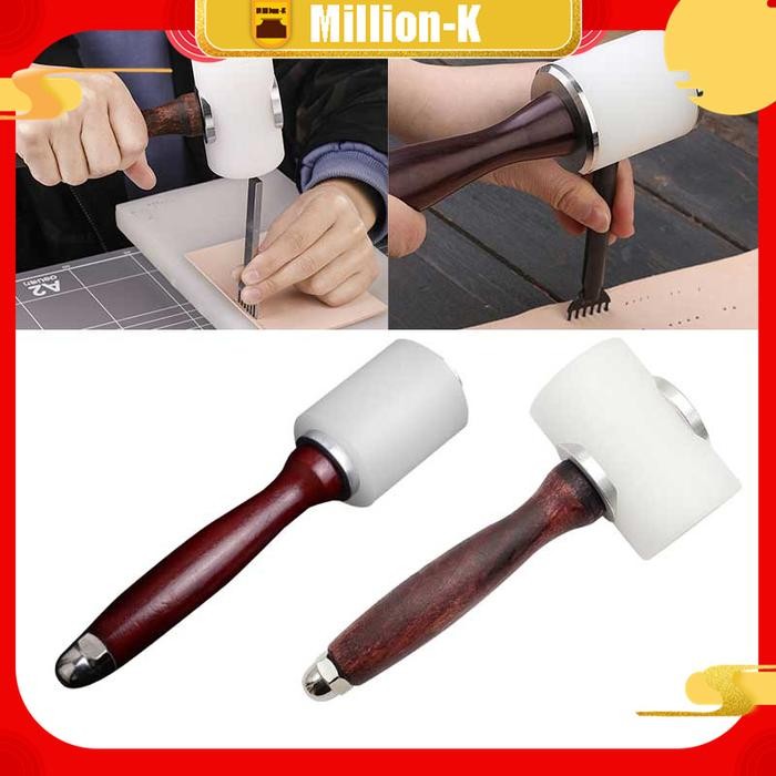 

Leather Carving Hammer Nylon Hammer DIY Craft Cowhide Punch Cutting