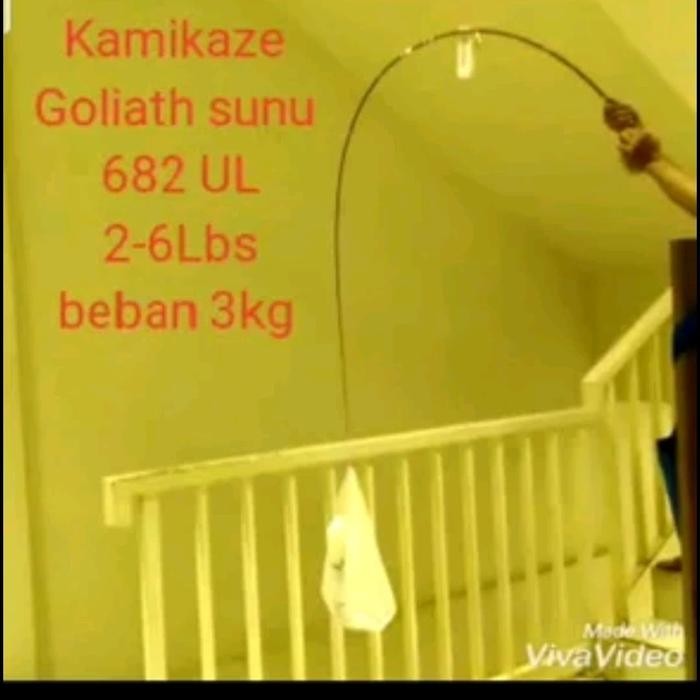 joran kamikaze goliath sunu 682 ul 205 cm joran ul ultralight